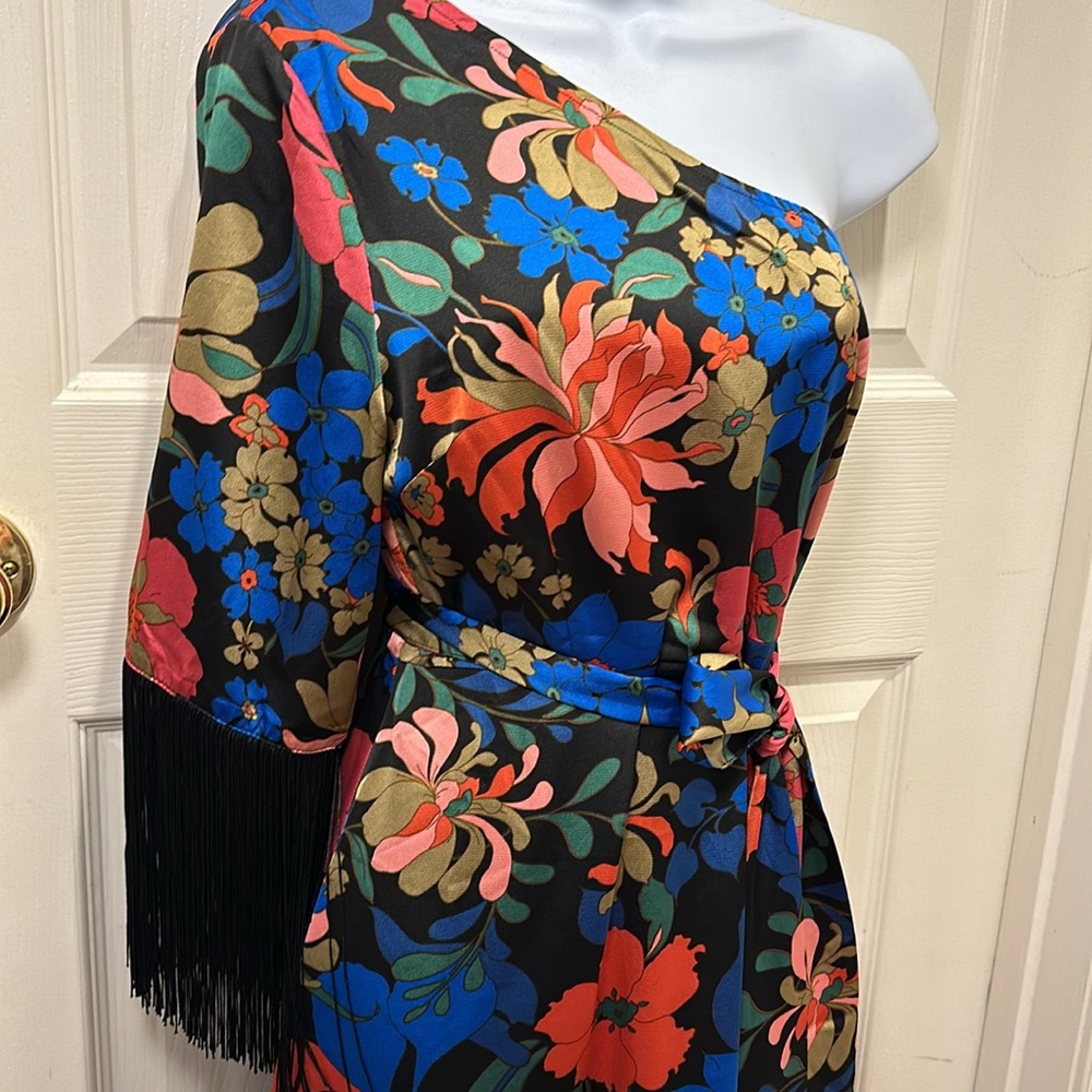 NWT Fate Dress multi color with fringe- Medium